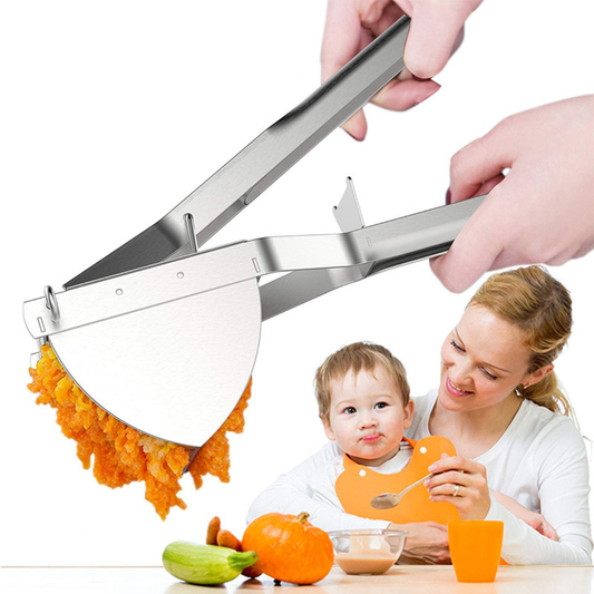 Potato Ricer Stainless Steel Potato Masher Heavy Duty Potato Ricer Masher For Baby Food Fruit Vegetable Juicer