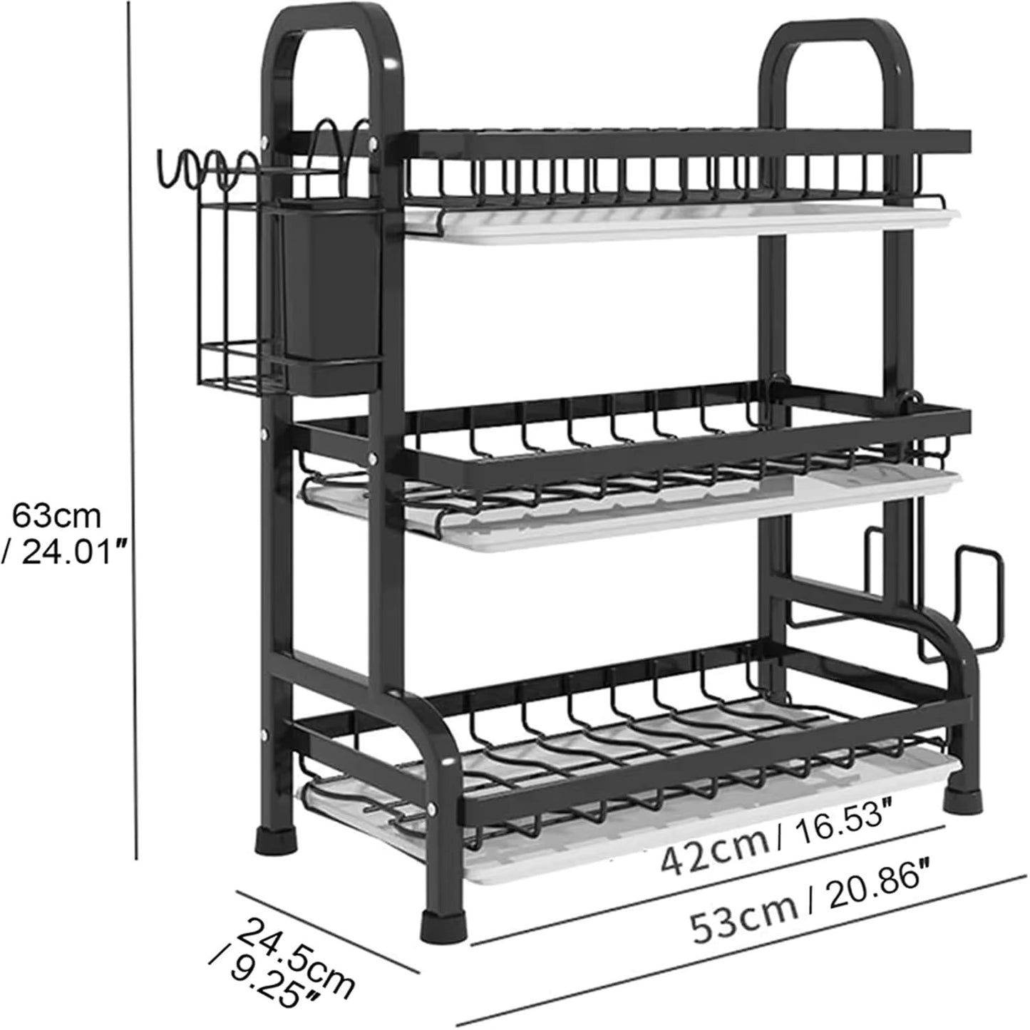 Three-Tier Dish Rack
