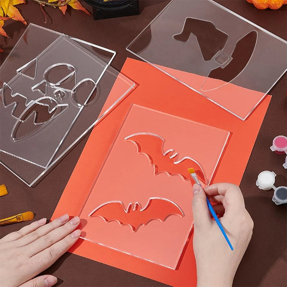 Pumpkin Ghost Face Painting Stencils