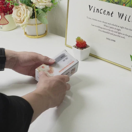 Unboxing and reviewing a mini bag sealer device, with a quick demonstration of how to use it